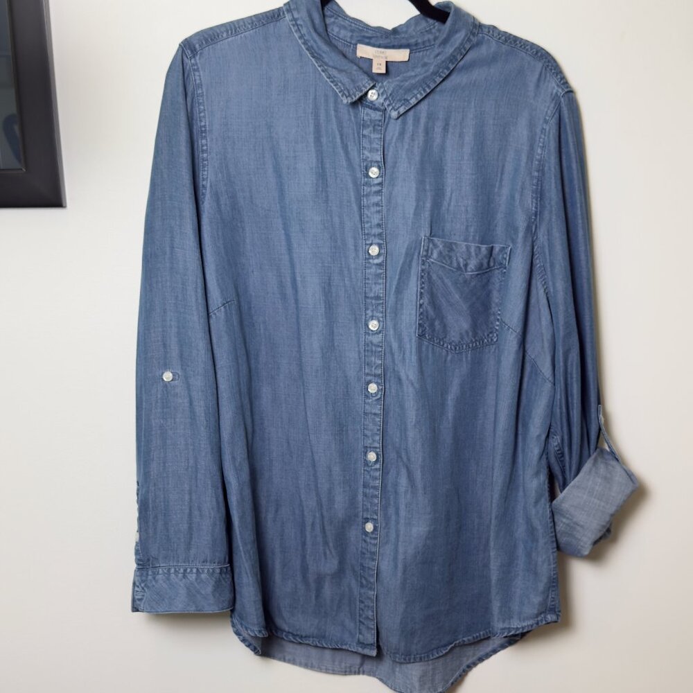Denim Style Shirt (size 1X)